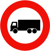 no entry for goods vehicle